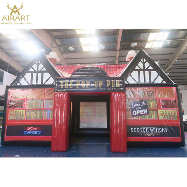 Custom design inflatable coffee bar tent inflatable irish pub for sale