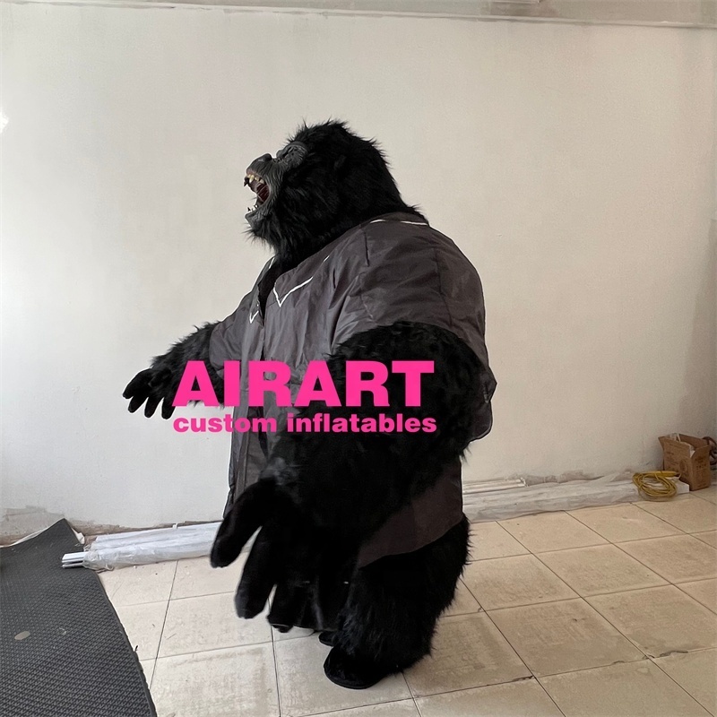 Animal costume inflatable gorilla costume inflatable plush gorilla suit