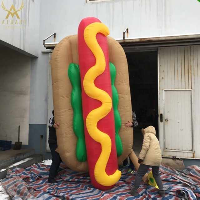 Fast food replicate items inflatable cartoon hot dog food balloon advertising promotional sale