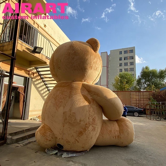 2020 new outdoor giant brown bear mascot,christmas event decoration inflatable bear balloon