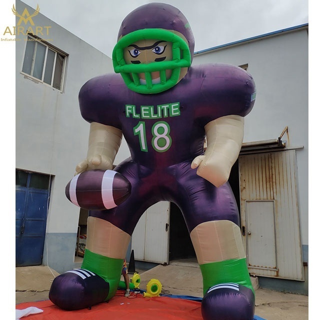 Hot sale inflatable player cartoon inflatable athletes balloon for sport decoration