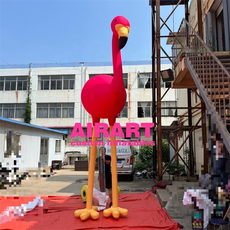 air blow up flamingo bird balloon,beautiful inflatable flamingo bird mascot for sale