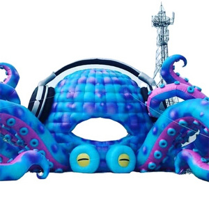 Outdoor Stage Decor Inflatable Octopus Tent Giant DJ Octopus Booth Z07