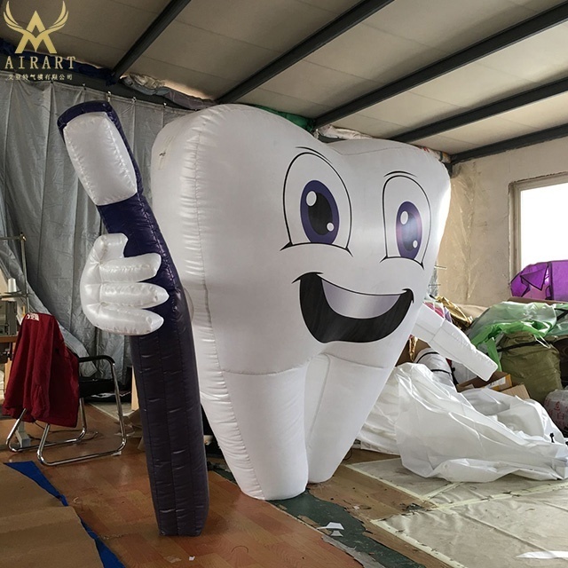 advertising inflatable toothbrush / inflatable tooth balloon on sale standing/hanging balloon