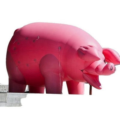 A04 Realistic inflatable pig balloons, inflatable pink pig for advertisement