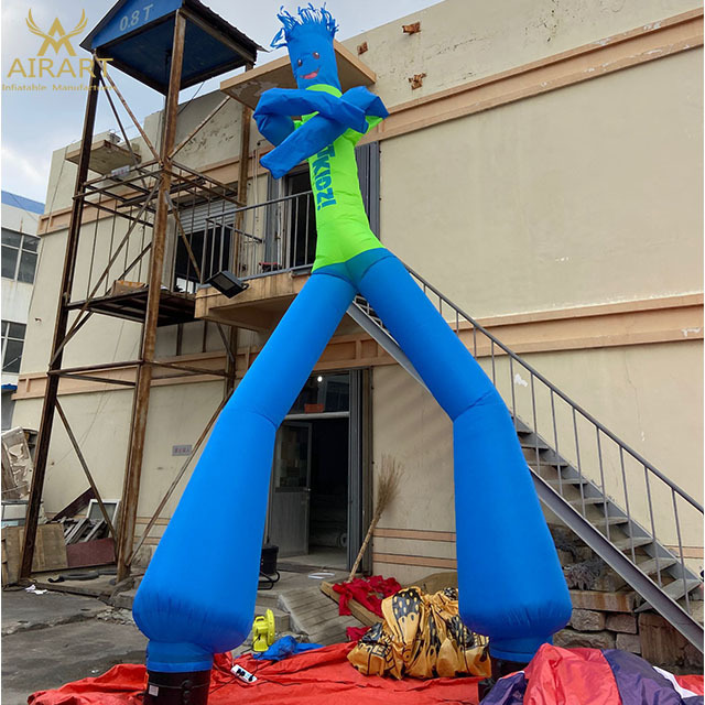 Personalized 6m high inflatable robot air dancer,double legs air dancer with blower for advertising