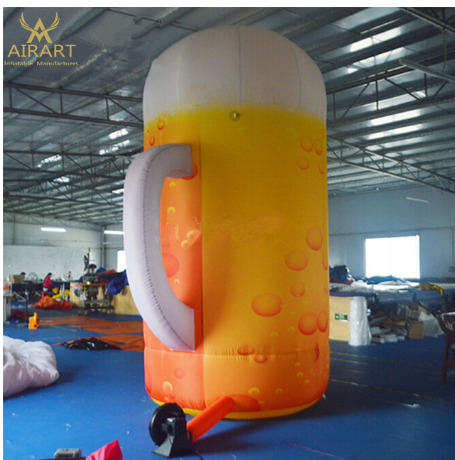 Custom giant inflatable beer cup/stein balloon for Oktoberfest decorations