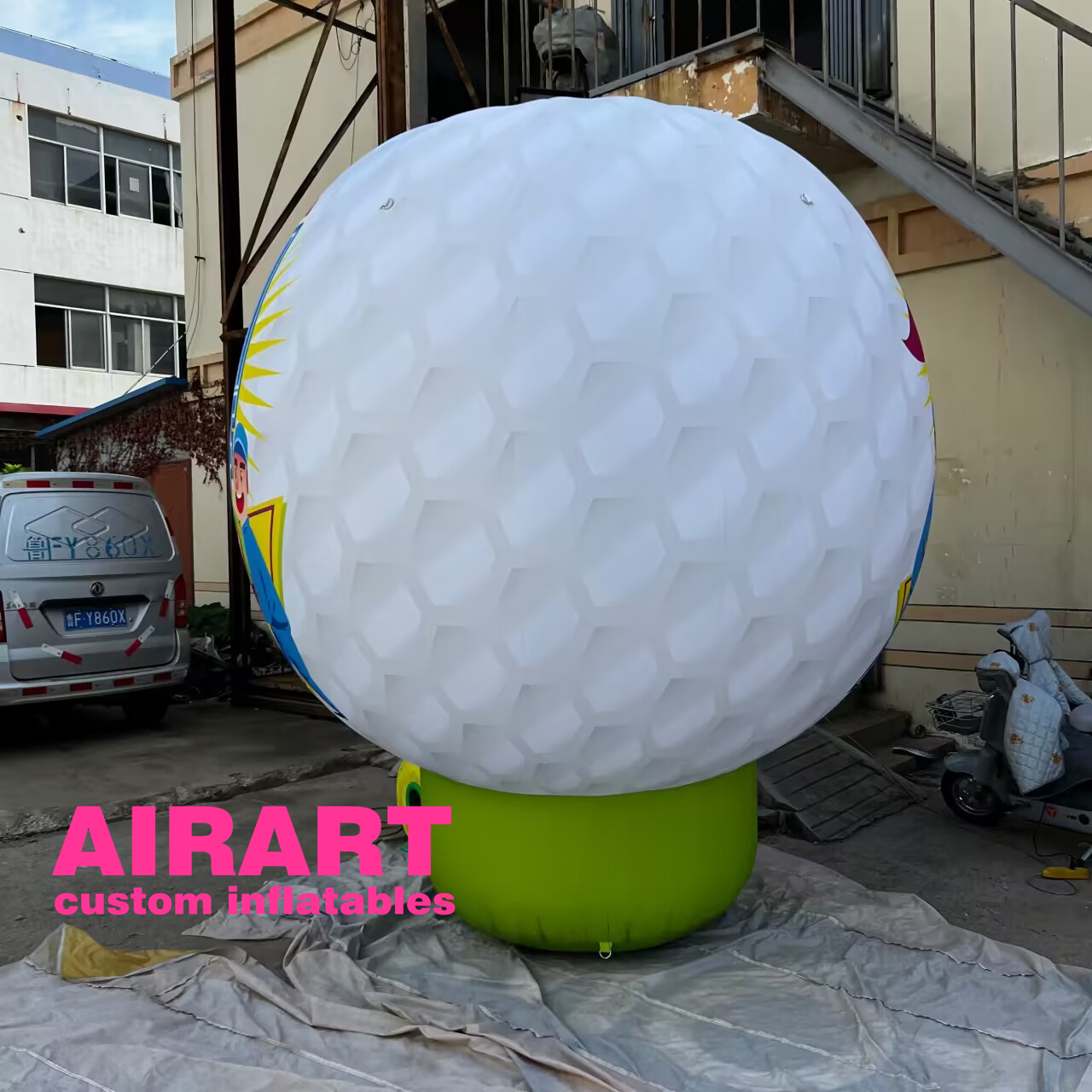 Custom large inflatable Golf Ball balloon, advertising balloon for sale