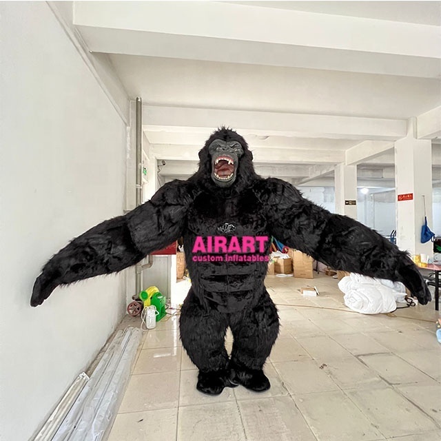 Made In China Inflatable Plush Gorilla Costume From Yantai Airart Inflatable Manufacturer