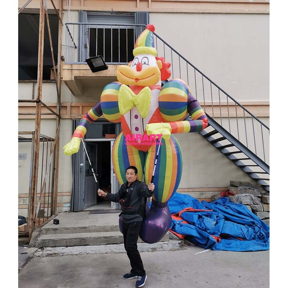 Circus Performance Event Inflatable Dancing Clown Man Puppet For Adults