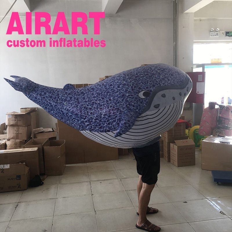 inflatable fish costume,lovely inflatable whale fish costume for sale