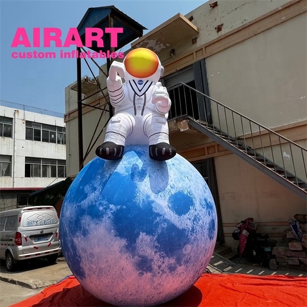 Outdoor decoration giant inflatable astronaut inflatable planet