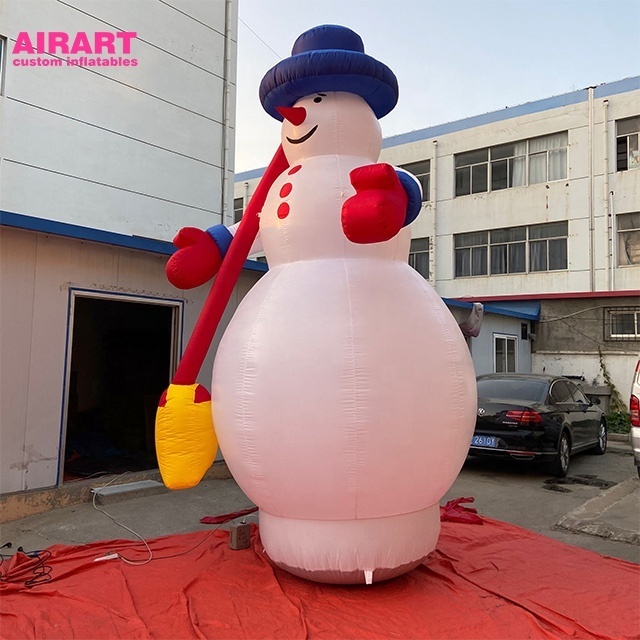 custom Advertising decorative inflatable Christmas snowman, cartoon inflatable snowman for decoration