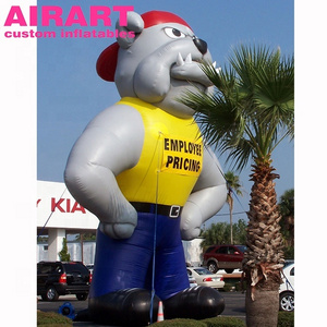 custom blow up doll inflatable dog mascot,inflatable bulldog for outdoor advertising decoration