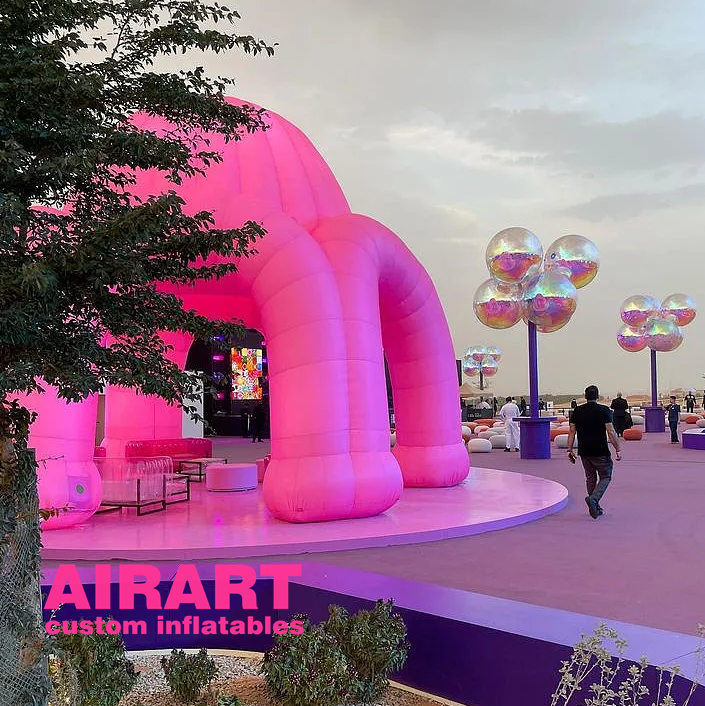 beauty inflatable castle tent,giant inflatable castle arch building structure