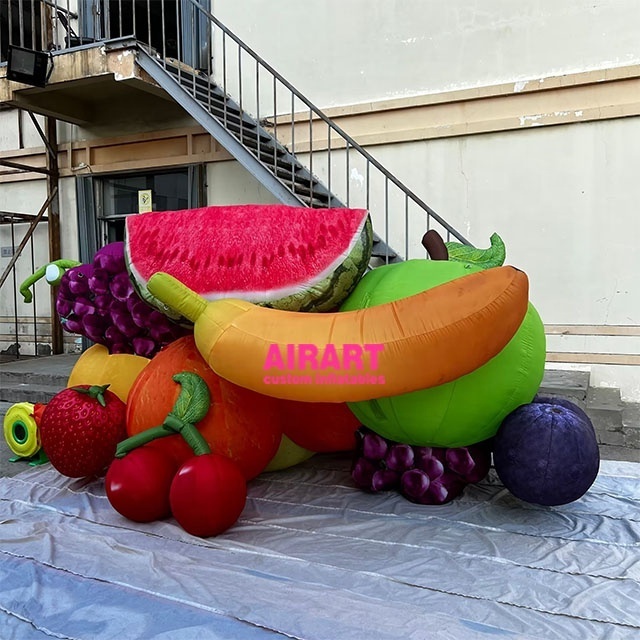 bespoke fruit statue inflatable watermelon fruit balloon,building art decoration air balloon large air fruit balloon ideas