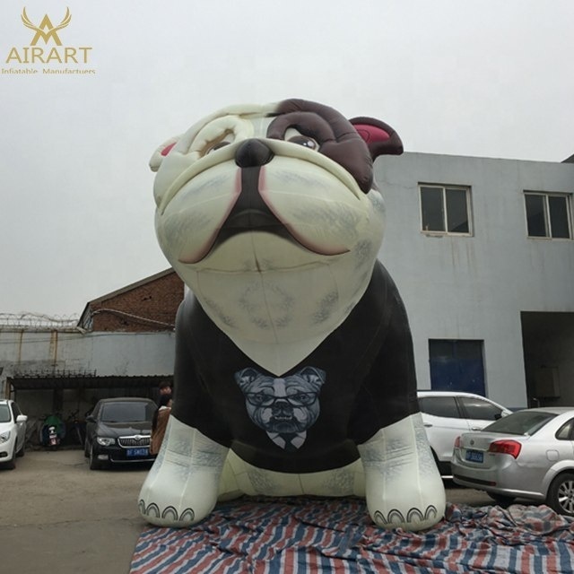 Custom inflatable cartoon dog model, giant inflatable boston terrier, inflatable dalmatian dog balloon