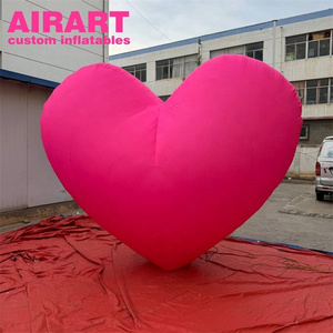 Pink inflatable hearts, factory price inflatable heart for Mother's Day