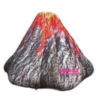 factory design inflatable volcano,giant inflatable burning mountain