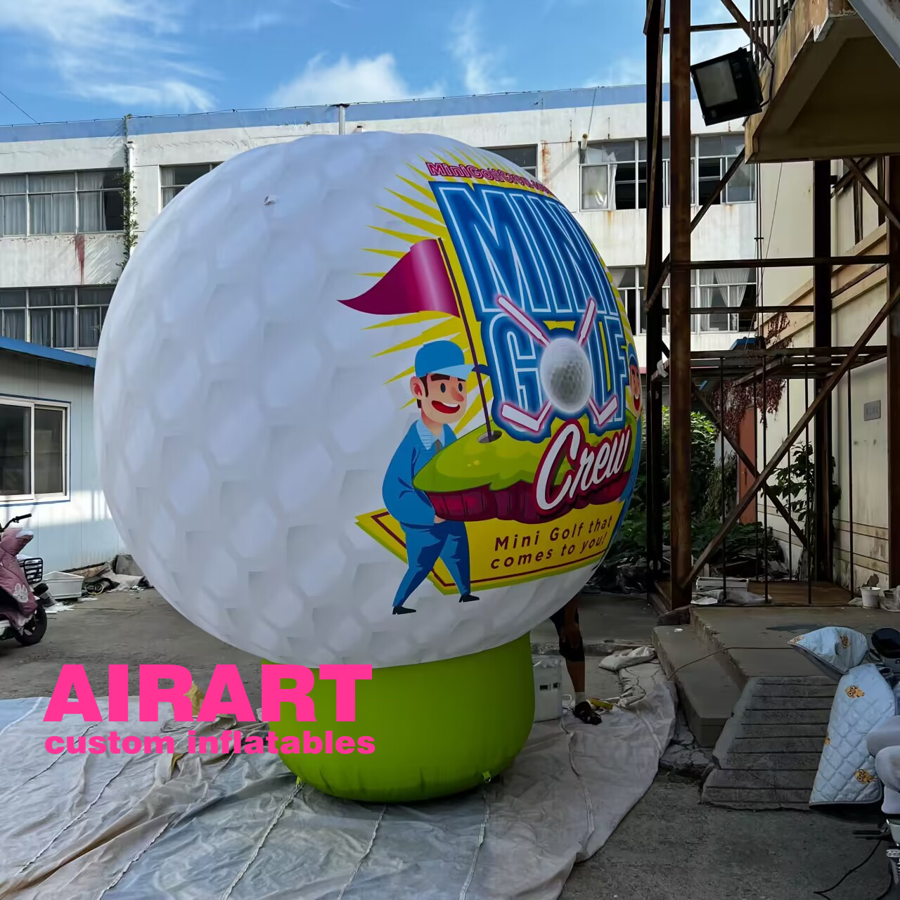 Custom large inflatable Golf Ball balloon, advertising balloon for sale