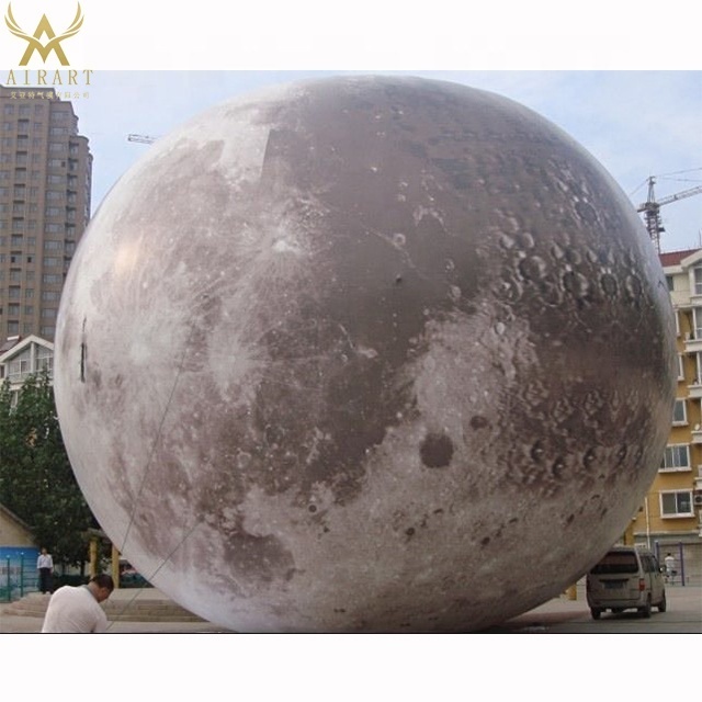 Giant Led inflatable moon ball, inflatable moon globe for decoration