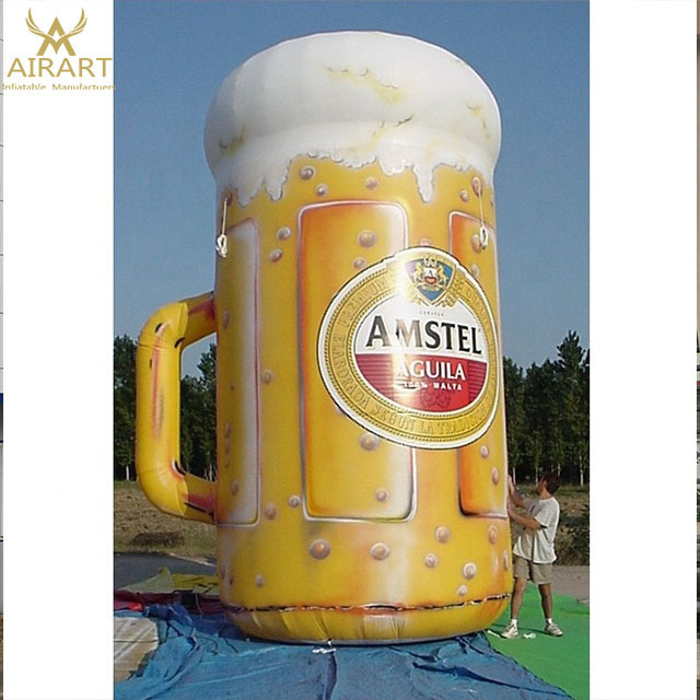 Custom giant inflatable beer cup/stein balloon for Oktoberfest decorations