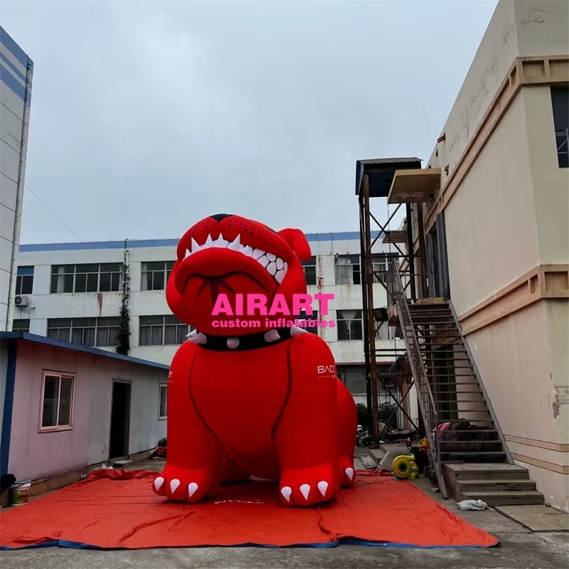 Giant size activity decoration inflatable red bulldog,inflatable animal model for advertising sale