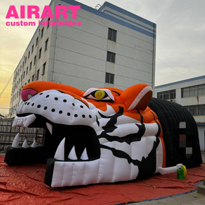 Airart Factory Customize Inflatable Mascot Tunnel Giant Inflatable Sports Tunnel High Quality Inflatable Tiger Tunnel