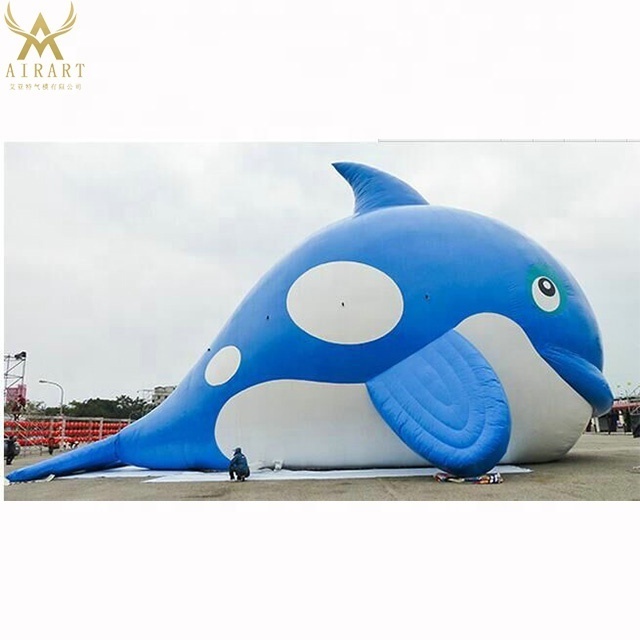 cartoon dolphin ocean mascot inflatable dolphin balloon park mall decoration hanging