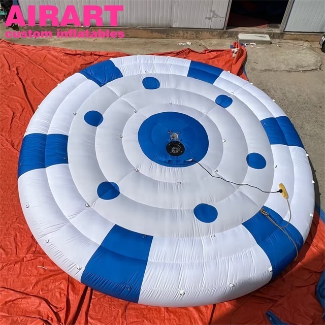 Giant inflatable spaceship decorated outdoors, inflatable UfO custom-made for party