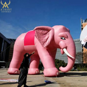 giant inflatable pink elephant, inflatable animal elephant balloon,customized cartoon animal for exhibition show