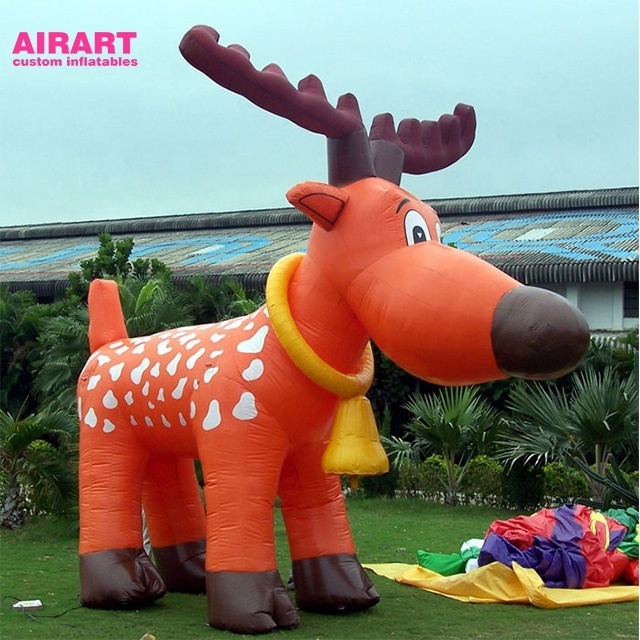 Very Lovely Inflatable Christmas Reindeer With Color Changing Light