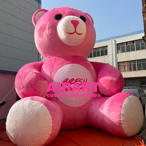 Stuffed Animal Toys inflatable plush bear cartoon toy for advertising park decoration