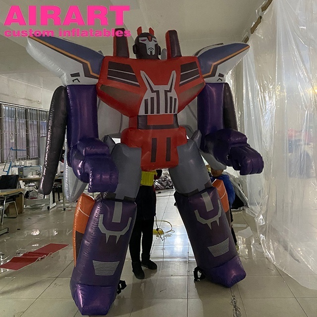 large walking inflatable robot puppet,customized shape robot balloon,large inflatable puppet mascot