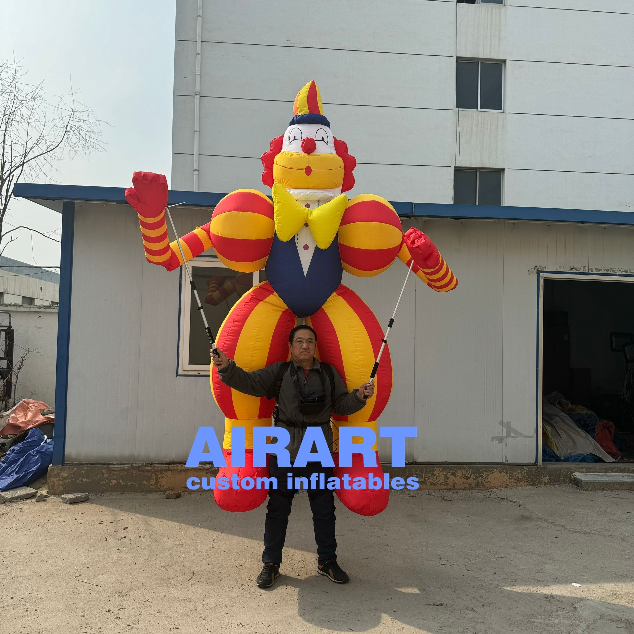 High quality inflatable circus prop clown puppet inflatable carnival parade puppet