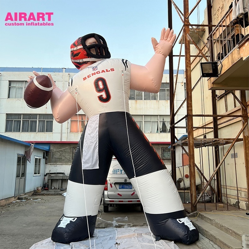 Hot sale inflatable player cartoon inflatable athletes balloon for sport decoration