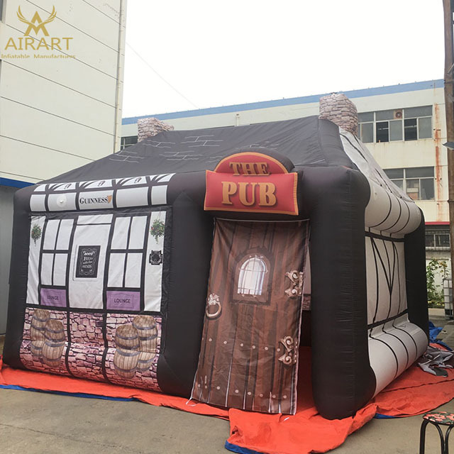 Custom design inflatable coffee bar tent inflatable irish pub for sale