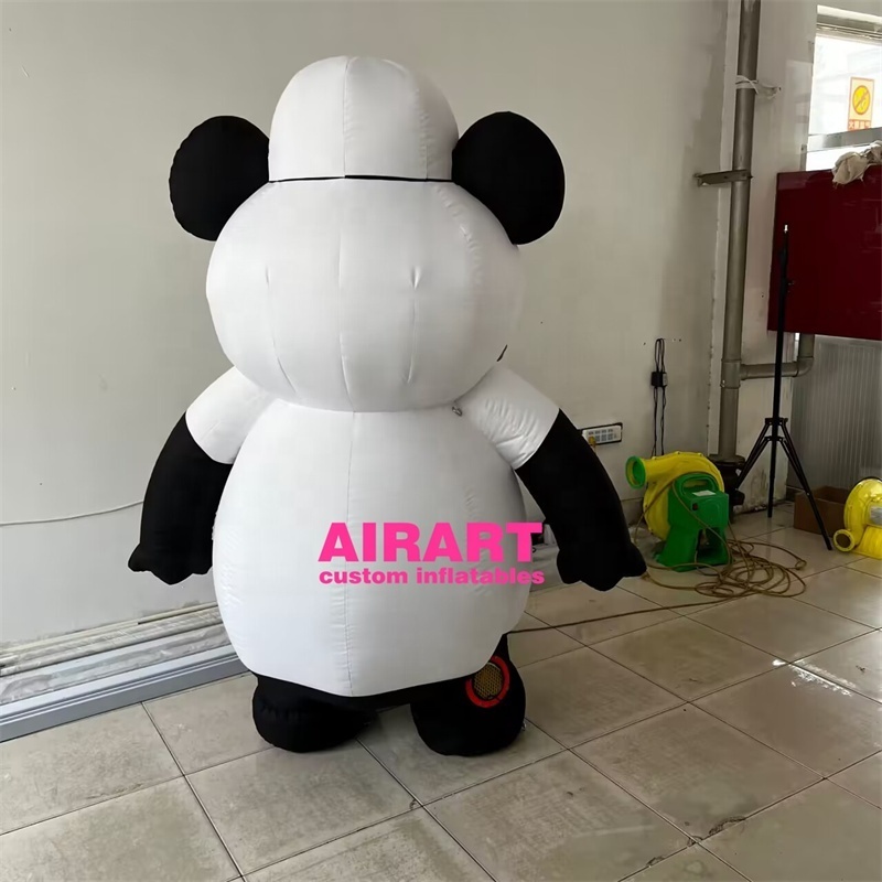 Airart activity decoration inflatable panda costume,inflatable animal suit for parade props