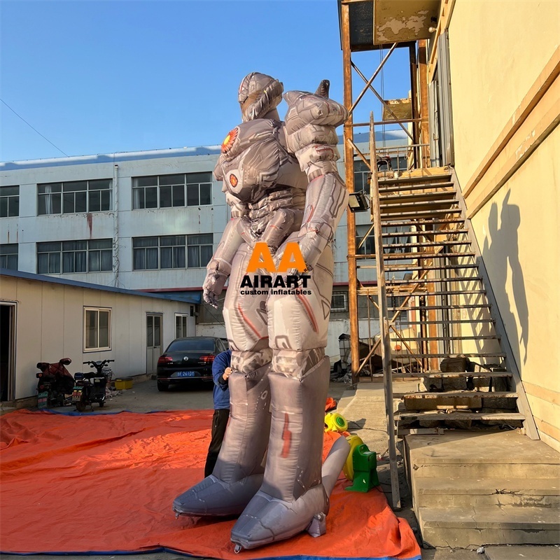 Outside activity decorating inflatable cartoon robot props,customized inflatable robot character models