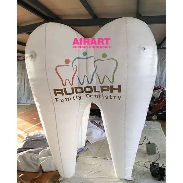 Toothpaste Store Advertising Inflatables Inflatable White Tooth Model