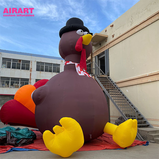 custom Christmas decoration giant inflatable rooster/inflatable Turkey