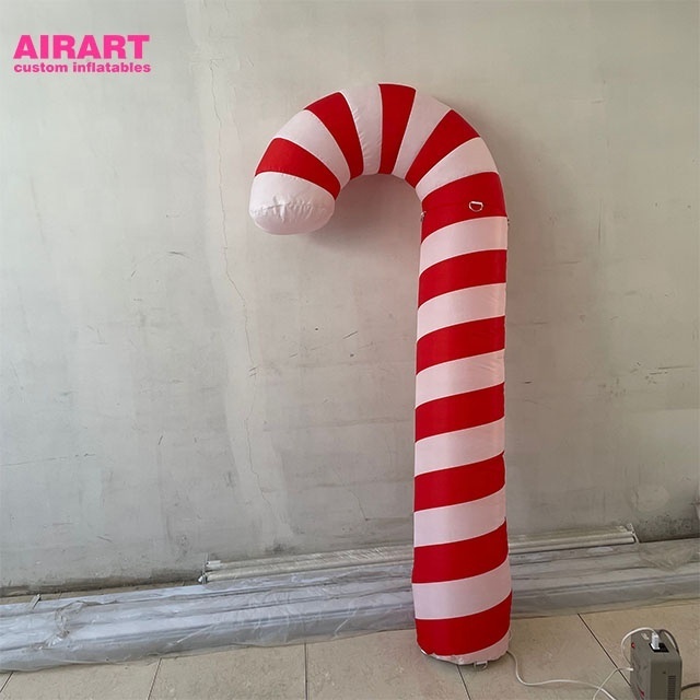 Cheap inflatable Christmas candy cane, party decoration inflatable candy