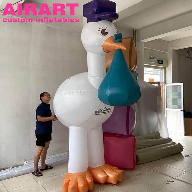 Thanksgiving decorations balloon, cartoon inflatable stork mascot balloon,customized inflatable doll 9