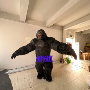 High quality inflatable plush gorilla costume inflatable gorilla suit