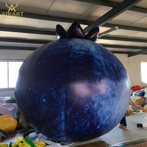 Promotional events decorated inflatable blueberry, giant inflatable fruit model balloon for display