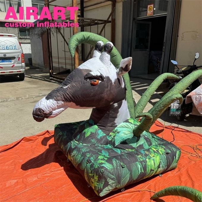 Mascot animal custom inflatable cow, base decoration inflatable cow for display