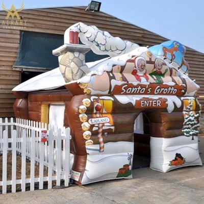 Xmas Inflatable Santa's Grotto/Christmas Inflatable House/ Holiday Inflatable Christmas Tent