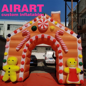 Most popular inflatable candy cane channel inflatable Christmas arch