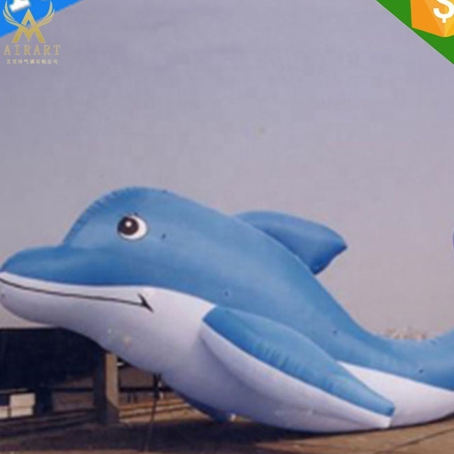 cartoon dolphin ocean mascot inflatable dolphin balloon park mall decoration hanging