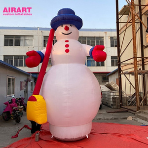 custom Advertising decorative inflatable Christmas snowman, cartoon inflatable snowman for decoration